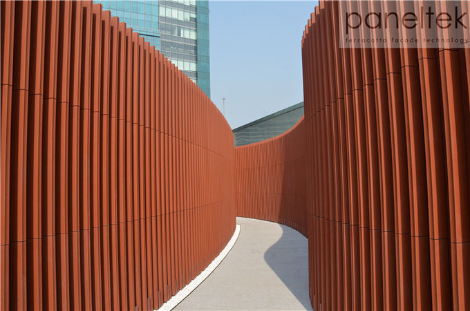 Terracotta Baguettes Sunscreens Architectural Decor Curtain Wall